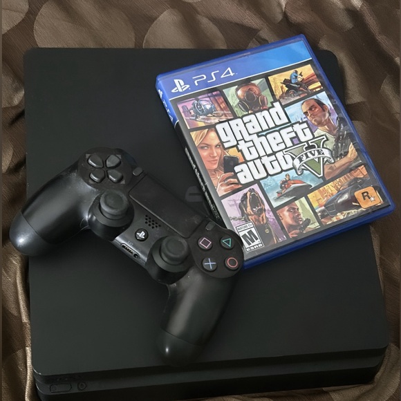 The PS4 and controller and the game comes all together